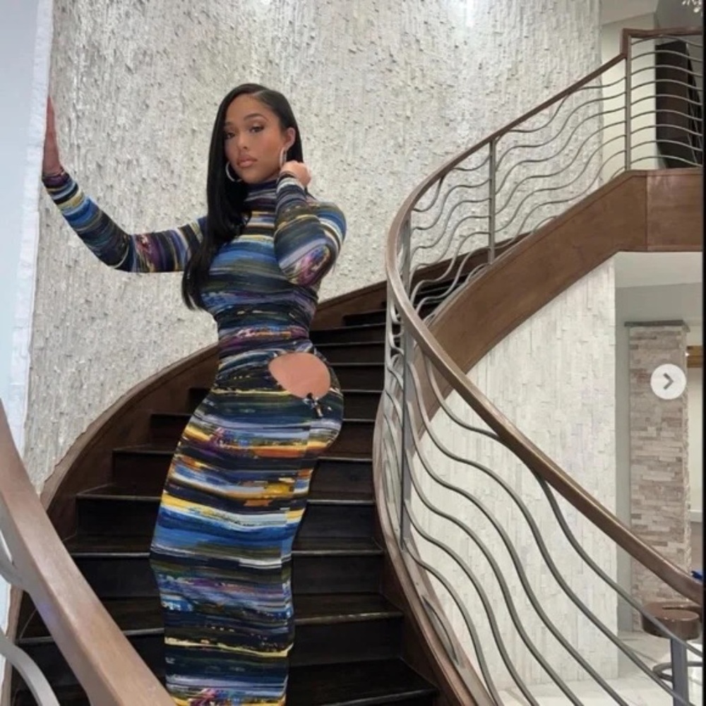 Dandy Clo Paint Stroke Dress